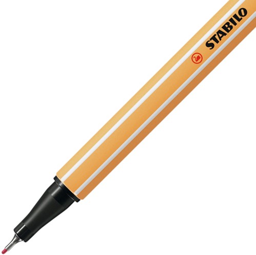 Fineliner STABILO point 88/49 fijn aardbeienrood-2