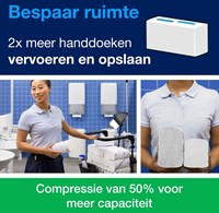 Handdoek Tork PeakServe Continu H5 universal gecomprimeerd wit 100585-3