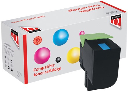 Tonercartridge Quantore alternatief tbv Lexmark 80C2HC0 blauw