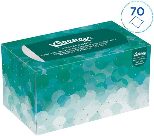 Handdoek Kleenex Ultra Pop-up Box 1-laags 226x254mm 70 vel wit 11268