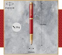 Rollerpen Parker IM Premium deep red GT fijn-4