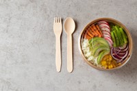 Saladebakdeksel IEZZY Ø185mm rPET 50 stuks-1