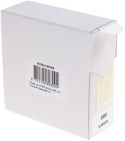 Etiket Rillprint 25mm 500st op rol wit-2
