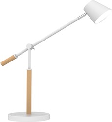 Bureaulamp Unilux Vicky led hout wit