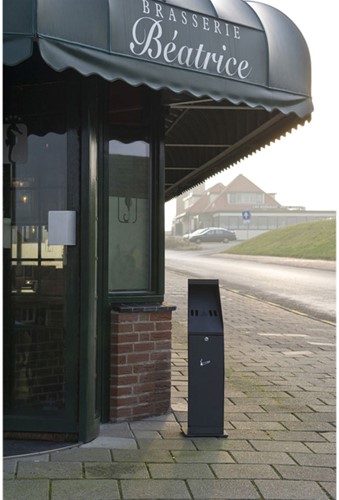 Asbak staand Vepa Bins zuil vrijstaand zwart 31043774-2