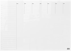 Weekplanner Nobo transparant acryl A4