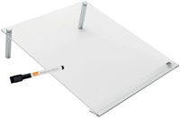 Notitiebord Nobo transparant acryl schuin A4-3