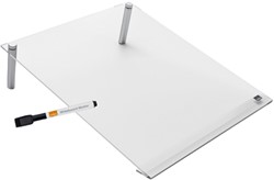 Notitiebord Nobo transparant acryl schuin A4