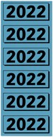 Rugetiket Elba 2022 57x25mm blauw