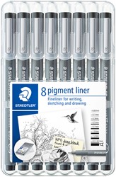 Fineliner Staedtler Pigment 308 zwart