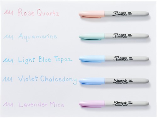 Viltstift Sharpie rond Mystic Gems assorti blister à 5 stuks-2