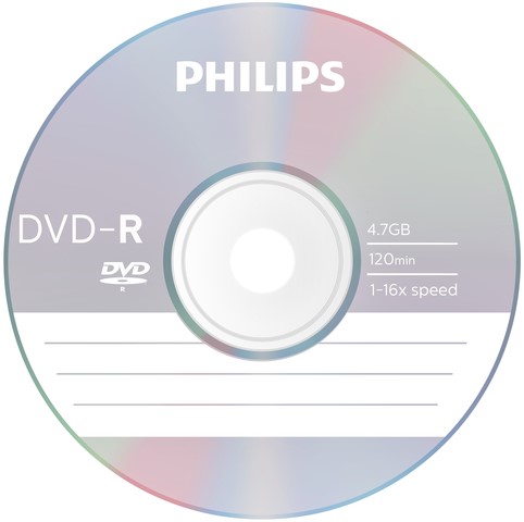 DVD-R Philips 4.7GB 16x SP 10 stuks-2