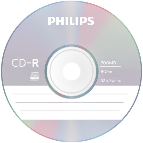 CD-R Philips 80Min 700MB 52x SP 10 stuks-2