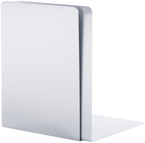 Boekensteun MAUL aluminium 16x15x21cm set 2 zilver-2