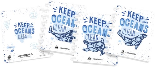 Schrift Adoc Ocean Waste Plastics A4 ruit 4x8mm 144 pagina's 90gr