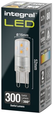 Ledlamp Integral G9 2700K warm wit 2.7W 300lumen-2