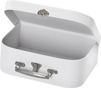 Koffer Folia set à 2 stuks 23x15x6.5cm en 18x13x6cm wit-3