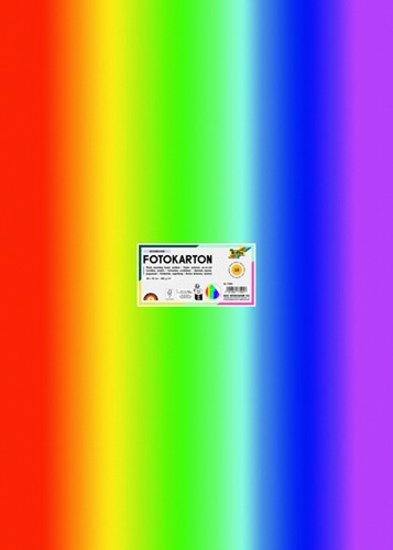 Fotokarton Folia 2-zijdig 50x70cm 300gr regenboog-2