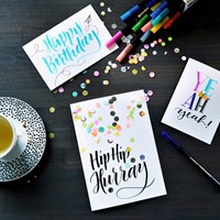 Brushpen edding 1340 Happy L ettering assorti set à 9 stuks-2
