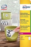 Etiket Avery L4775REV-20 210x297mm wit 20 etiketten