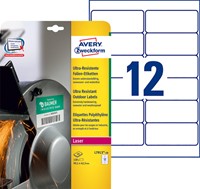 Etiket Avery Zweckform L7913-10 99.1x42.3mm polyester wit 120stuks-2