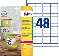 Etiket Avery L4778REV 45.7x21.2mm wit 960 etiketten-2