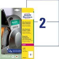 Etiket Avery Zweckform L7916-10 210x148mm polyethyleen wit 20stuks-2