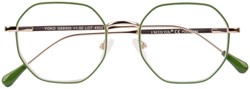 Leesbril I Need You +3.00 dpt Yoko groen-goud