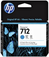 Inktcartridge HP 712 3ED67A blauw