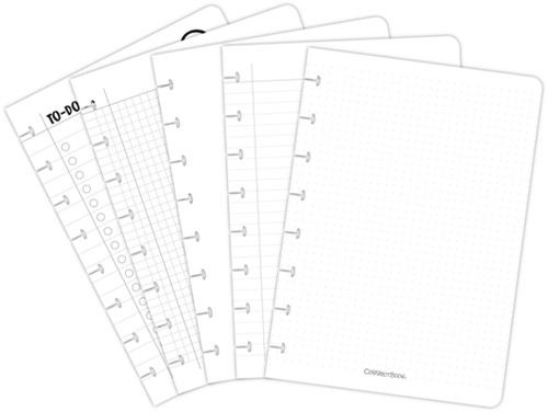 Uitbreidingsset Correctbook A5 mix 5 bladen