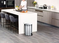 Afvalbak Vepa Bins pedaalemmer 20 liter RVS-1