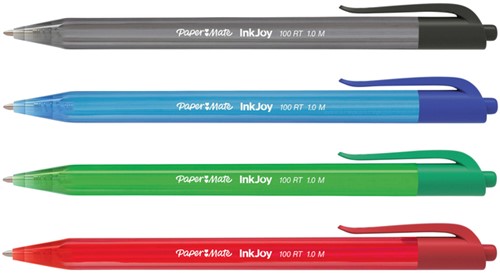 Balpen Paper Mate Inkjoy 100RT medium assorti blister à 8 stuks-2