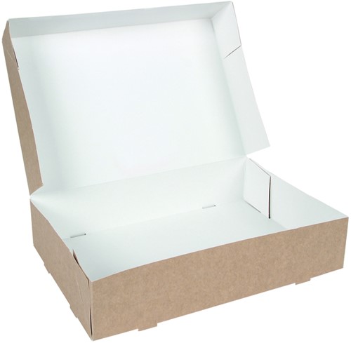 Cateringdoos IEZZY 35cm plasticvrij bruin 10 stuks-2