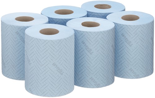 Poetspapier WypAll L10 1-laags 280 vel blauw 6220-2