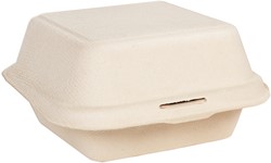 Hamburgerbox IEZZY Maxi IP suikerriet beige 50 stuks