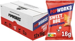 Chips Popworks Sweet BBQ 16gr