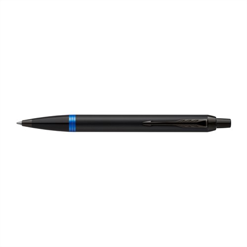 Balpen Parker IM black blue vibrant ring medium blister à 1 stuk-3