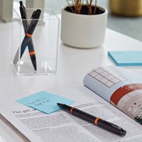 Balpen Parker IM black orange vibrant ring medium blister à 1 stuk-1