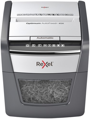 Papiervernietiger Rexel Optimum Auto+ 45X snippers 4x28mm