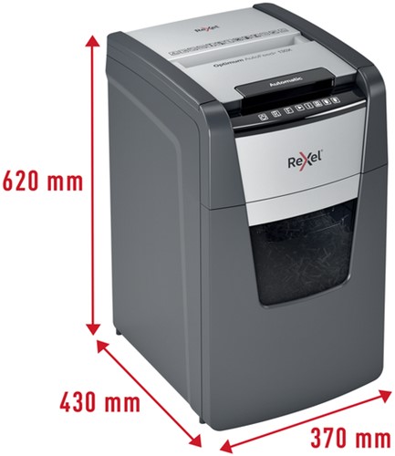 Papiervernietiger Rexel Optimum Auto+ 130X P4 snippers 4x28mm-3
