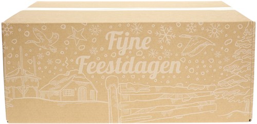 Kerstdoos IEZZY bedrukt Holland-6 490x390x300mm wit-2