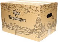 Kerstdoos IEZZY bedrukt Holland-2 390x290x250mm zwart