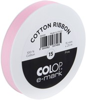 Lint Colop E-Mark 15mmx25m roze