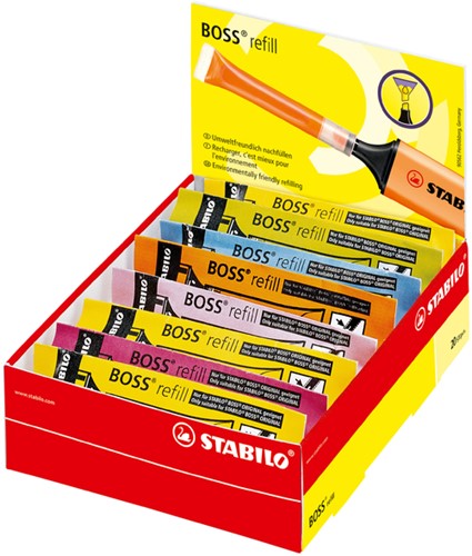 Markeerstiftinkt STABILO 070 assorti set à 20 stuks-2