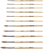 Penseel Qrea synthetisch haar set à 10 breedtes-1
