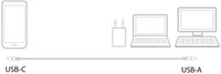 Kabel ACT USB 3.2 naar USB-C laad -en data 1 meter-1