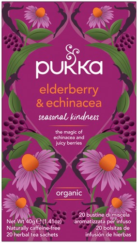 Thee Pukka elderberry en echinacea 20 zakjes