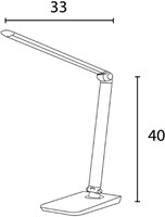 Bureaulamp Unilux Twistled led zwart-5