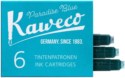 Inktpatroon Kaweco turquoise doosje à 6 stuks