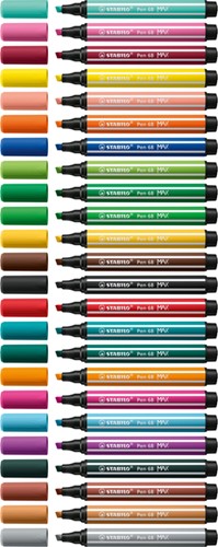 Viltstift STABILO Pen 68/24 Max citroengeel-3